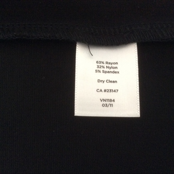 Talbots Black Sheath Dress Short Sleeve - 8 NWOT - Picture 11 of 12